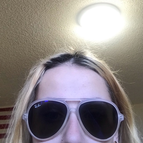 White Ray•Ban’s. EUC. - Picture 3 of 3